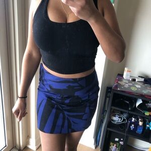 Blue and Black express mini skirt size 0
